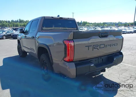 2025 Toyota Tundra Hybrid Trd Pro Hybrid Crewmax 5.5' Bed из США, поврежденный, VIN 5TFPC5DB4SX106217